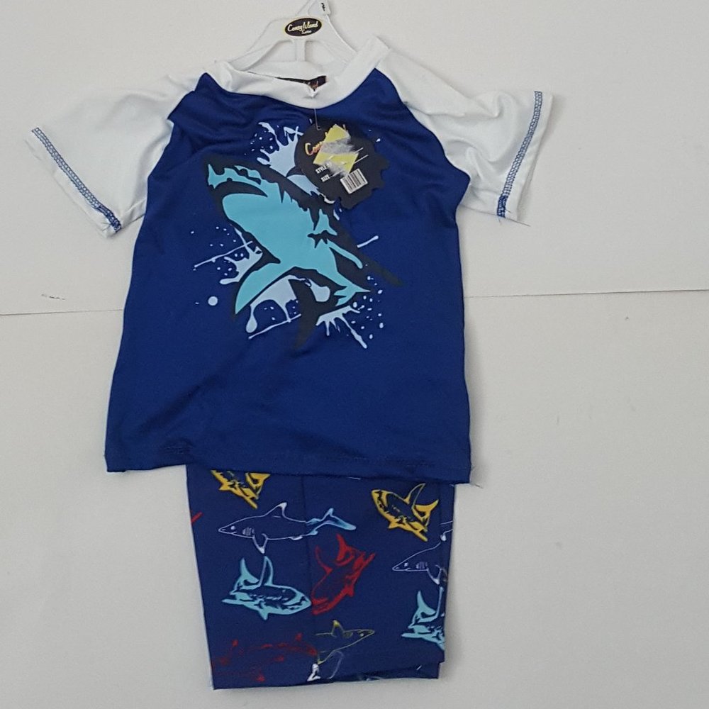 New Boy's Coney Island 2-Piece Swin Set Size 3T